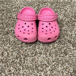 Toddler Taffy Pink Crocs sz 6 - used